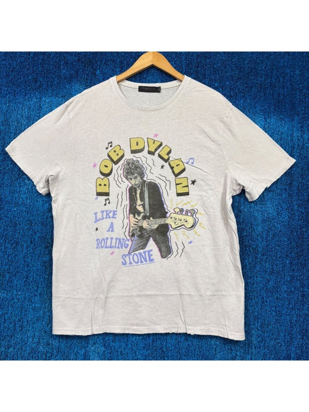 Bob Dylan Like A Rolling Stone Poster Folk Rock Icon Tee XL